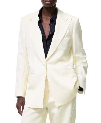 Pinstriped Wool Tailored Jacket by BURBERRY