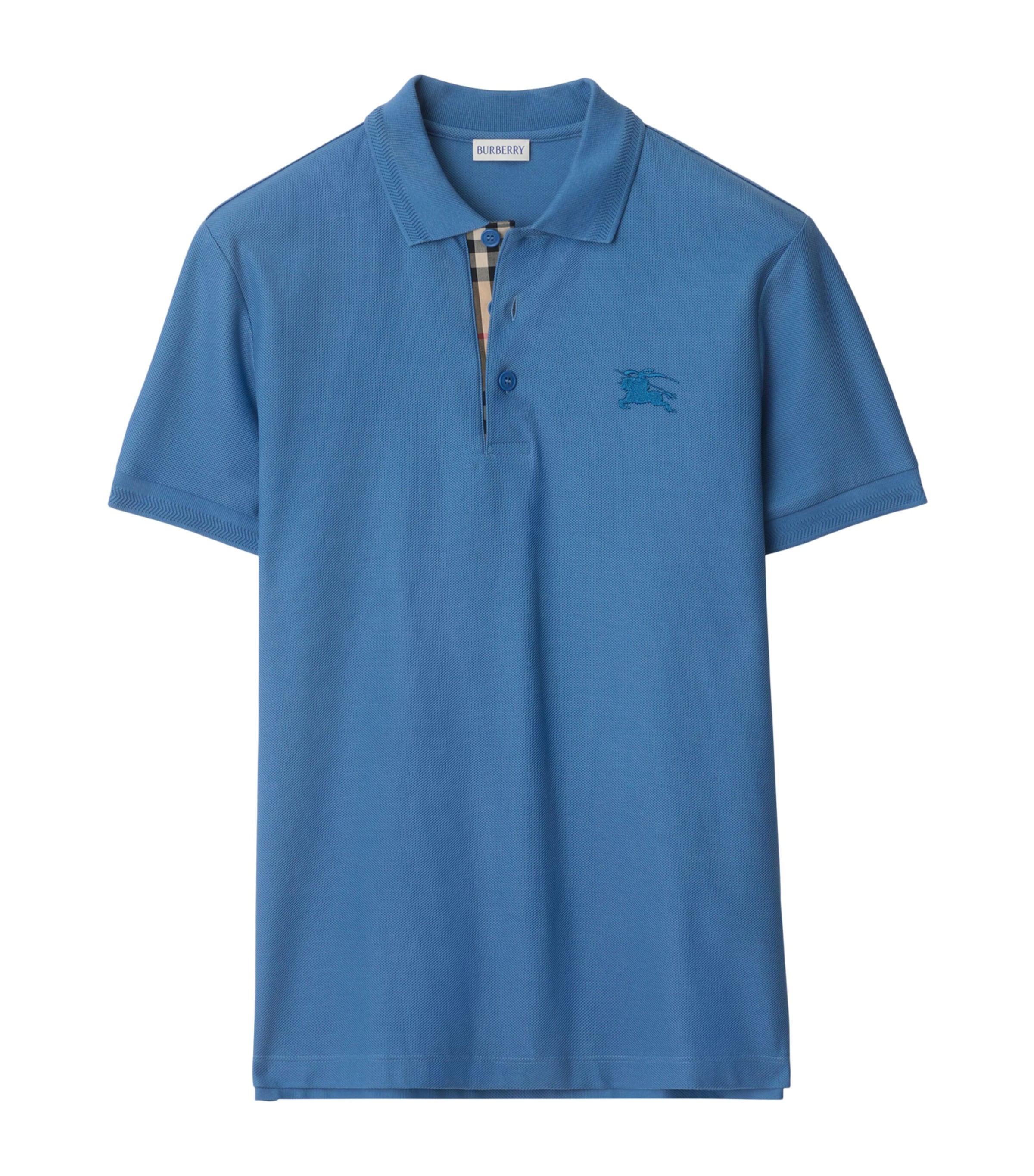 Piqué Cotton Polo Shirt by BURBERRY
