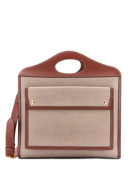 Pocket Lizard Embossed Leather Medium tote bag by BURBERRY 