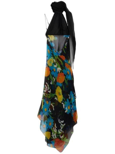 Poppy Garden halterneck dress by BURBERRY