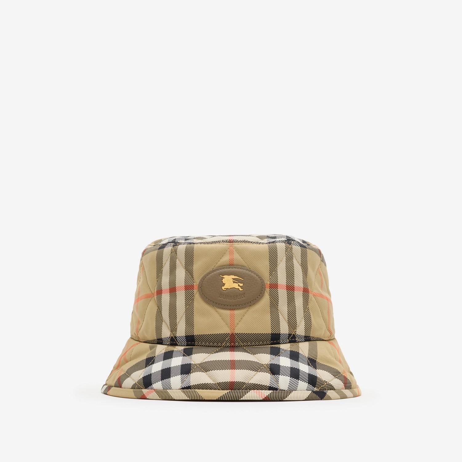 Quilted Horseshoe Bucket Hat by BURBERRY