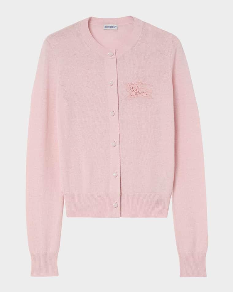 Ravella Crochet EKD Crewneck Cardigan by BURBERRY