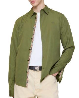 Regular Fit Cotton Poplin Shirt by BURBERRY