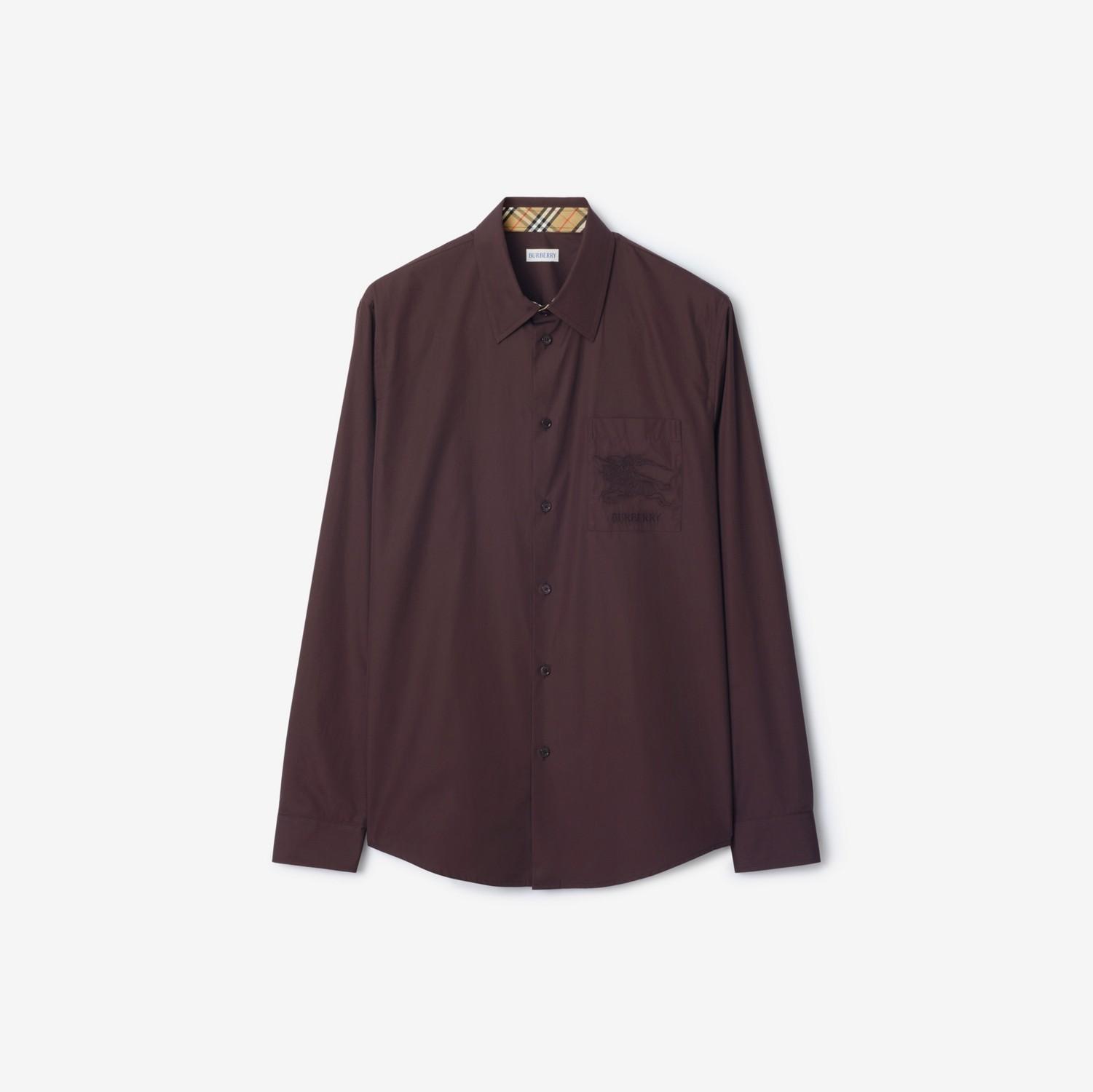 Regular Fit Cotton Poplin Shirt by BURBERRY