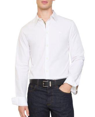 Regular Fit Cotton Poplin Shirt by BURBERRY