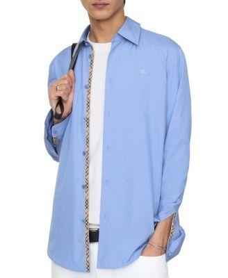 Regular Fit Cotton Poplin Shirt by BURBERRY