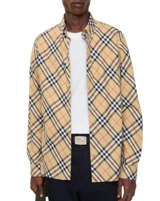 Relaxed Fit Check Cotton Flannel Shirt by BURBERRY Relaxed Fit Check Cotton Flannel Shirt by BURBERRY