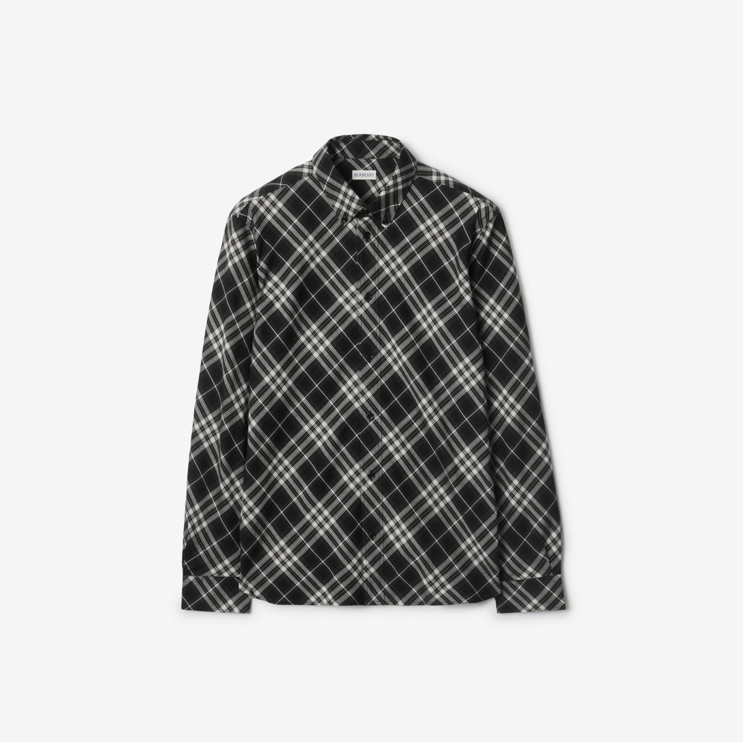 Relaxed Fit Check Cotton Flannel Shirt by BURBERRY