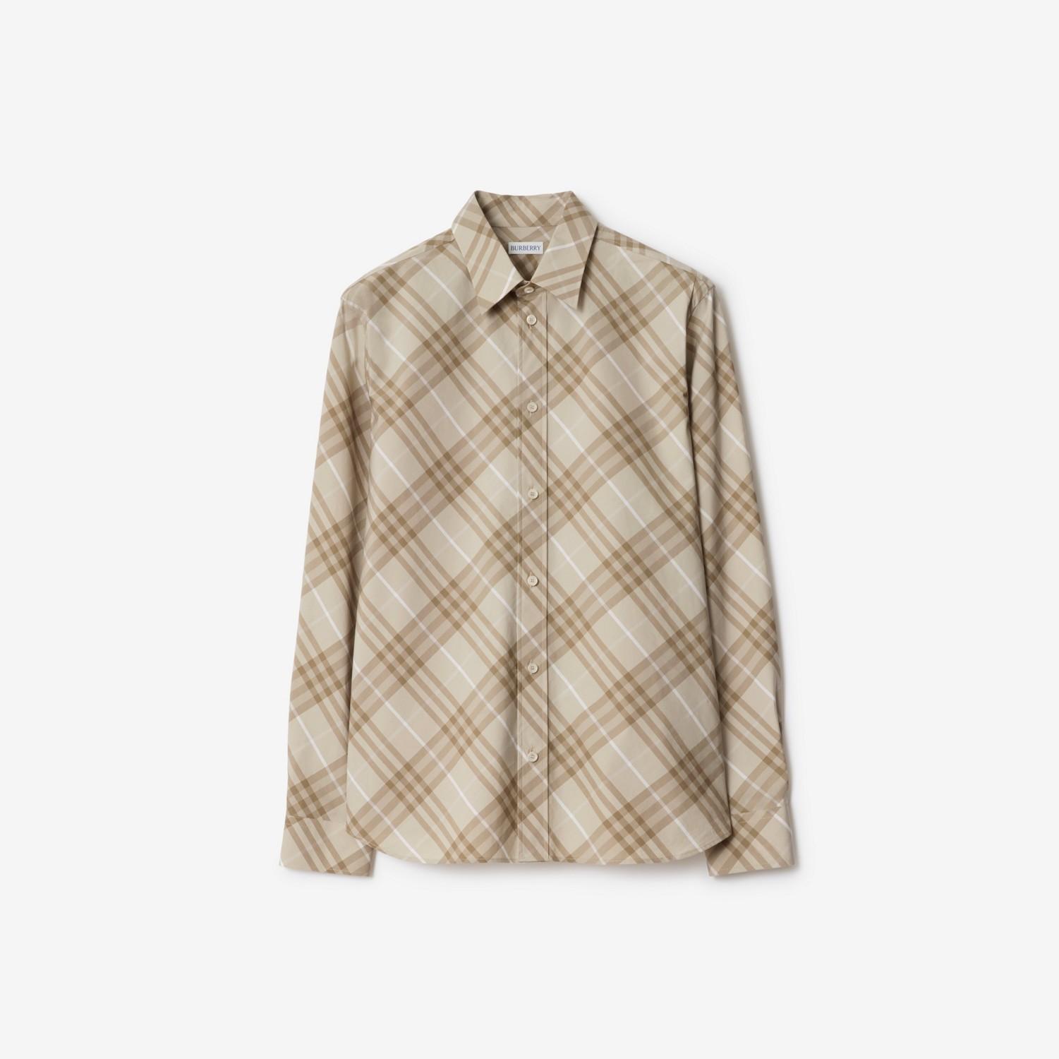 Relaxed Fit Check Cotton Shirt by BURBERRY
