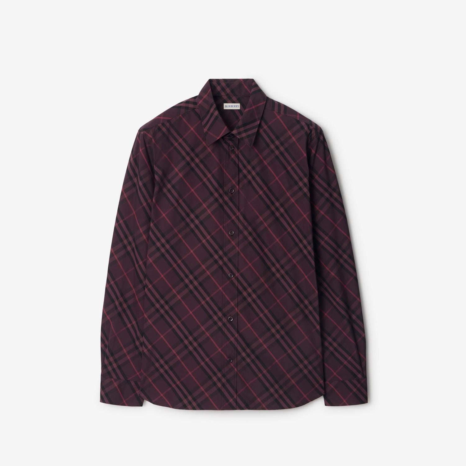 Relaxed Fit Check Cotton Shirt by BURBERRY