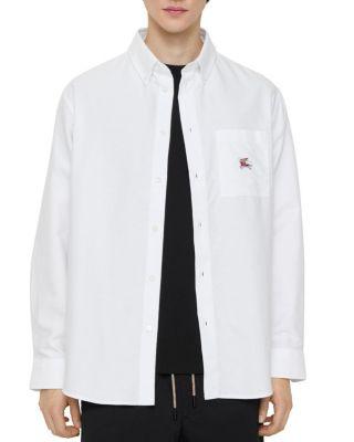 Relaxed Fit EKD Cotton Oxford Shirt by BURBERRY