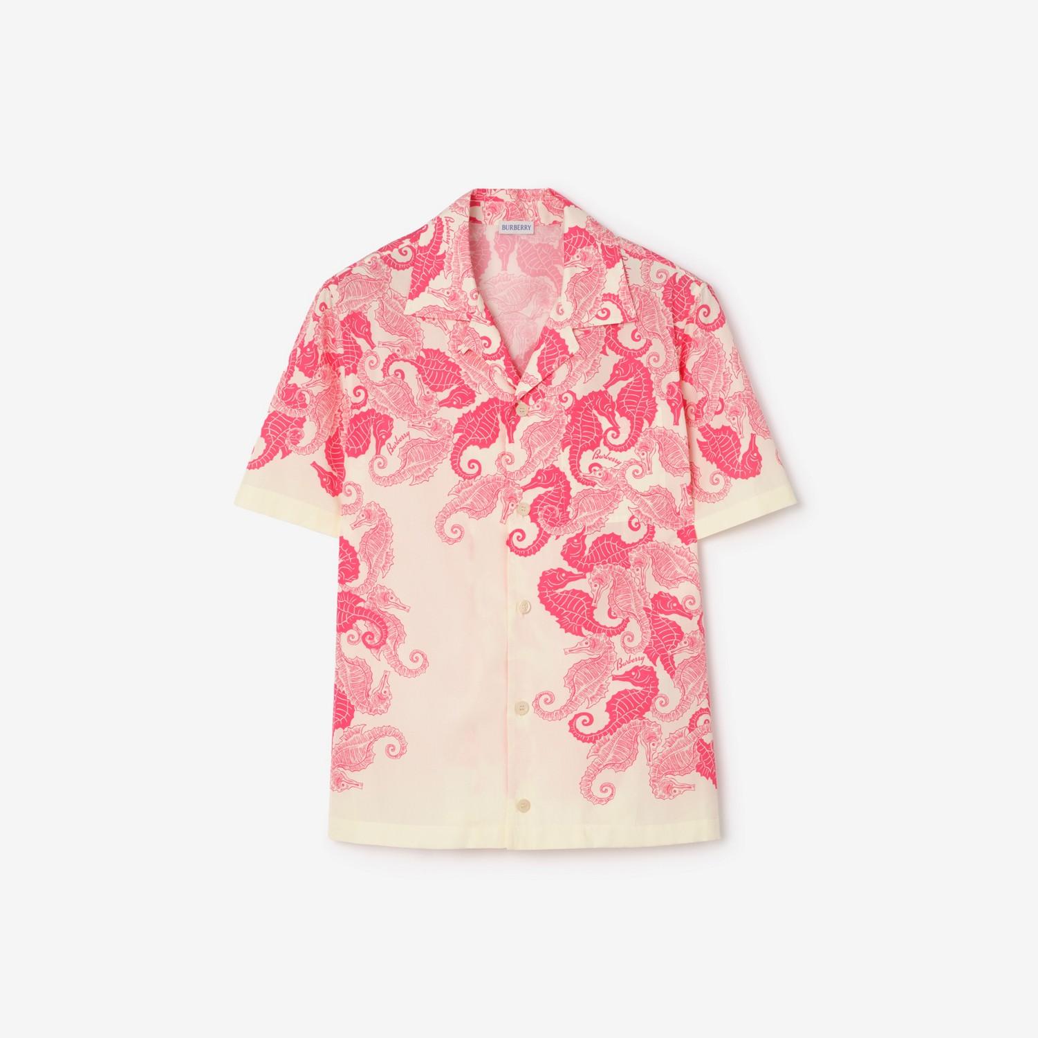 Relaxed Fit Seahorses Cotton Shirt by BURBERRY