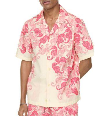 Relaxed Fit Seahorses Cotton Shirt by BURBERRY