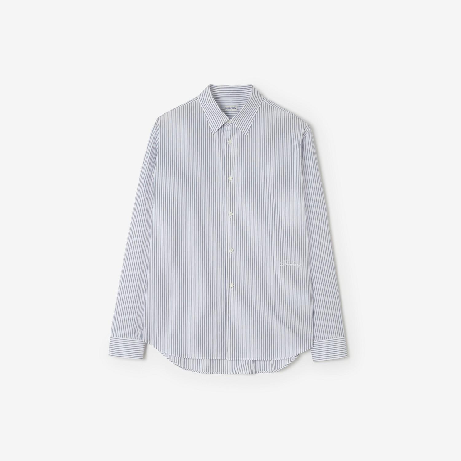 Relaxed Fit Striped Cotton Shirt by BURBERRY