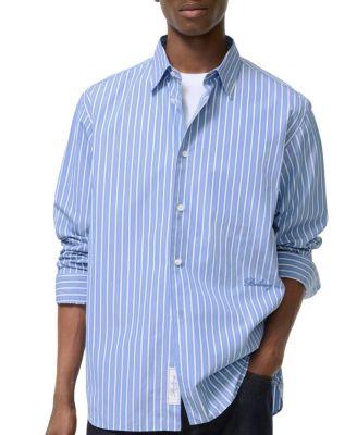 Relaxed Fit Striped Cotton Shirt by BURBERRY