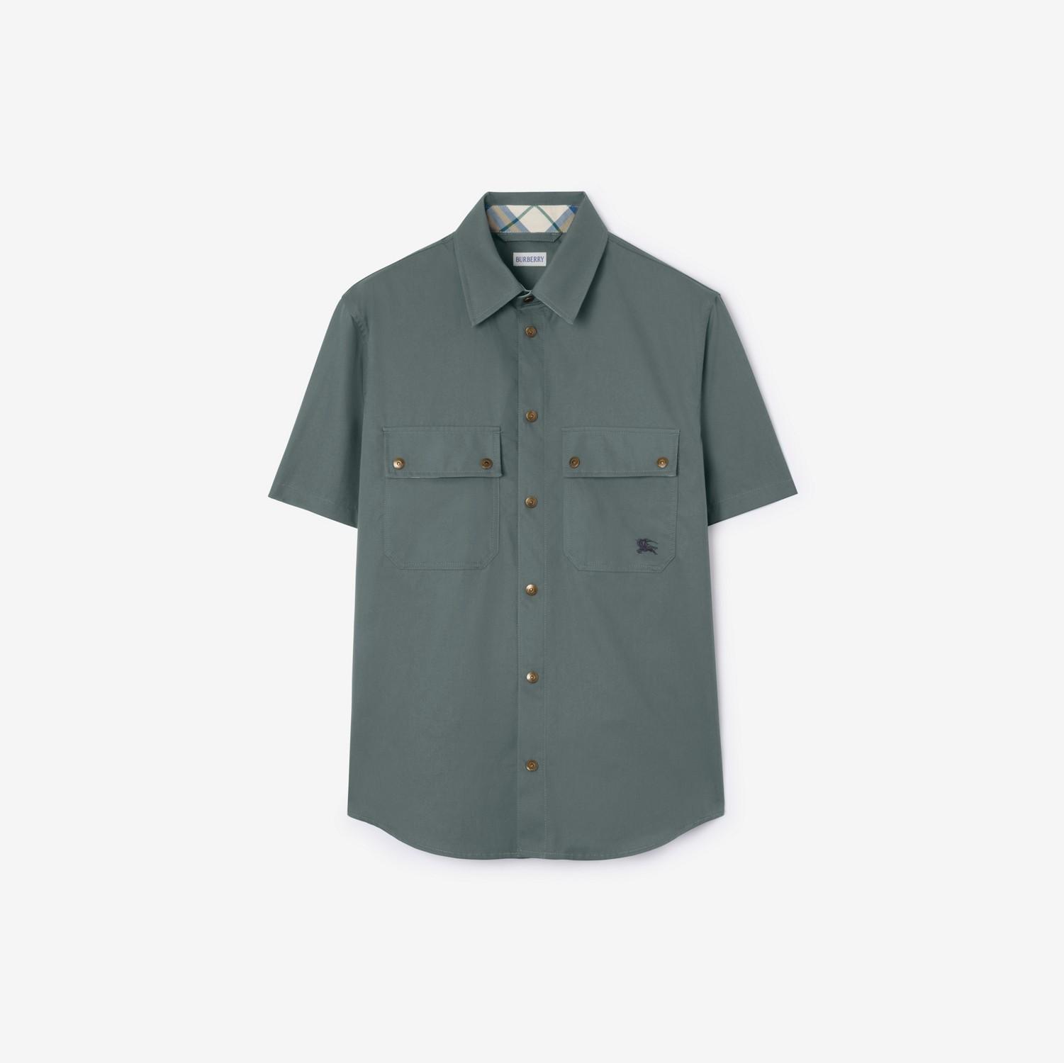 Relaxed Fit Tropical Gabardine Shirt by BURBERRY