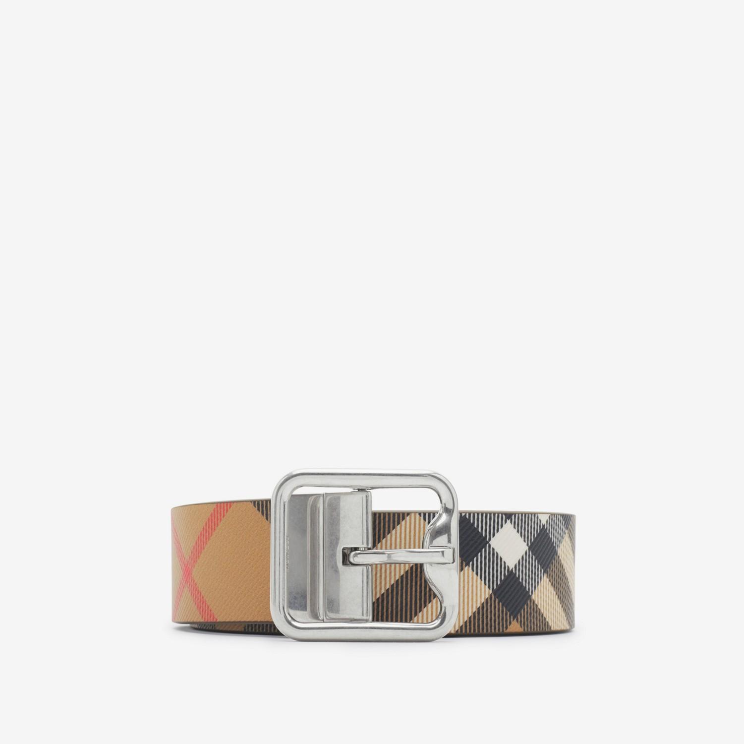 Reversible Check B Buckle Belt by BURBERRY