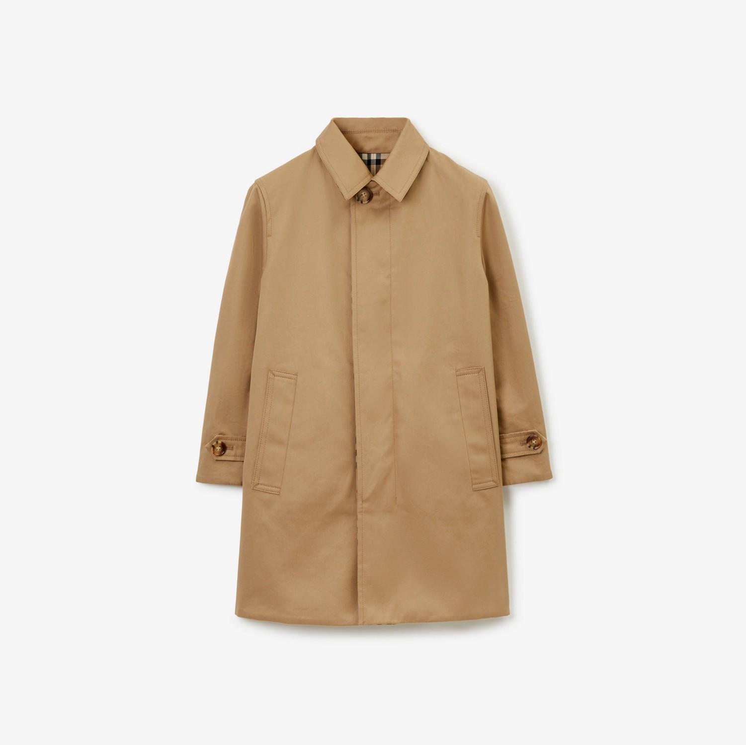 Reversible Check Gabardine Car Coat by BURBERRY