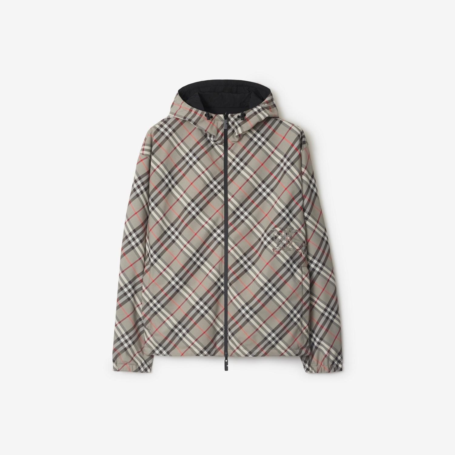 Reversible Check Hooded Jacket by BURBERRY Reversible Check Hooded Jacket by BURBERRY