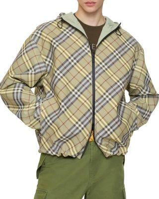 Reversible Check Hooded Jacket by BURBERRY