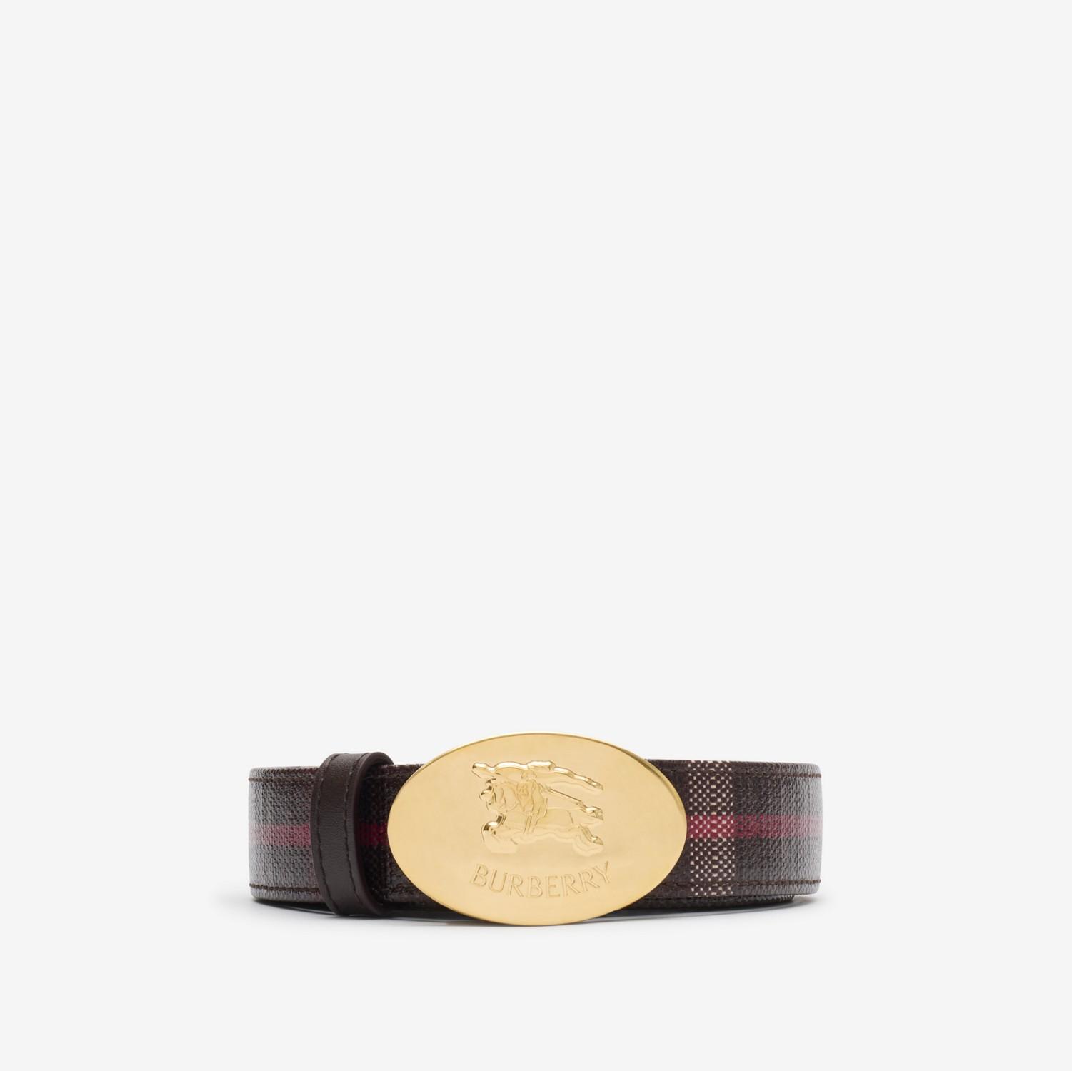Reversible Check Knight Stamp Belt​ by BURBERRY