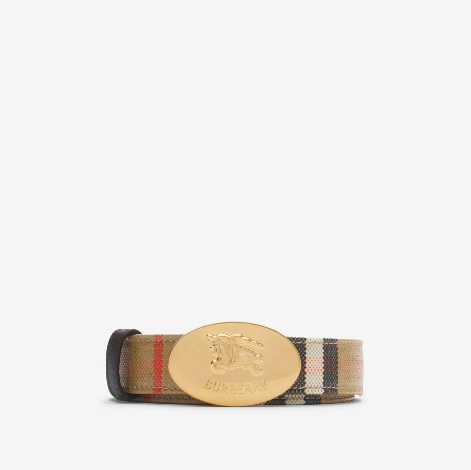Reversible Check Knight Stamp Belt by undefined Reversible Check Knight Stamp Belt by undefined