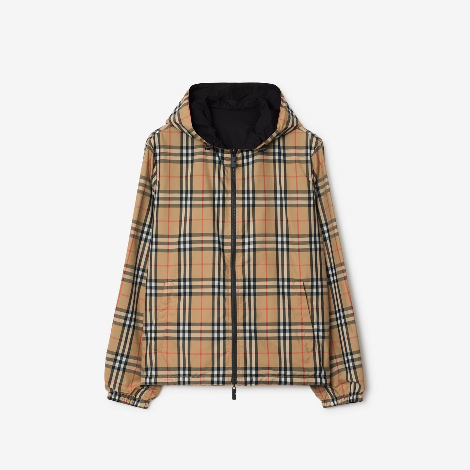 Reversible Check Newport Hooded Jacket by BURBERRY