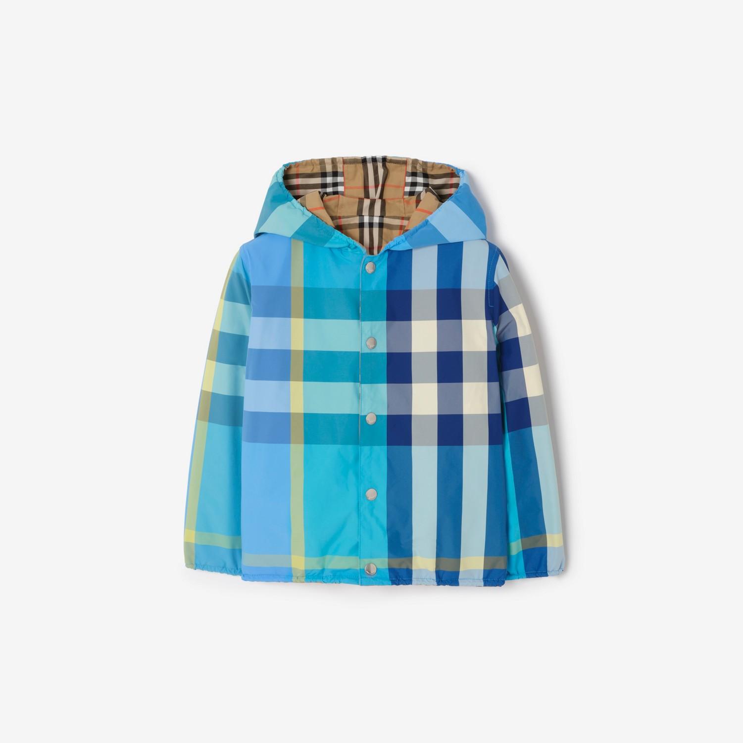Reversible Check Nylon Hooded Jacket by BURBERRY