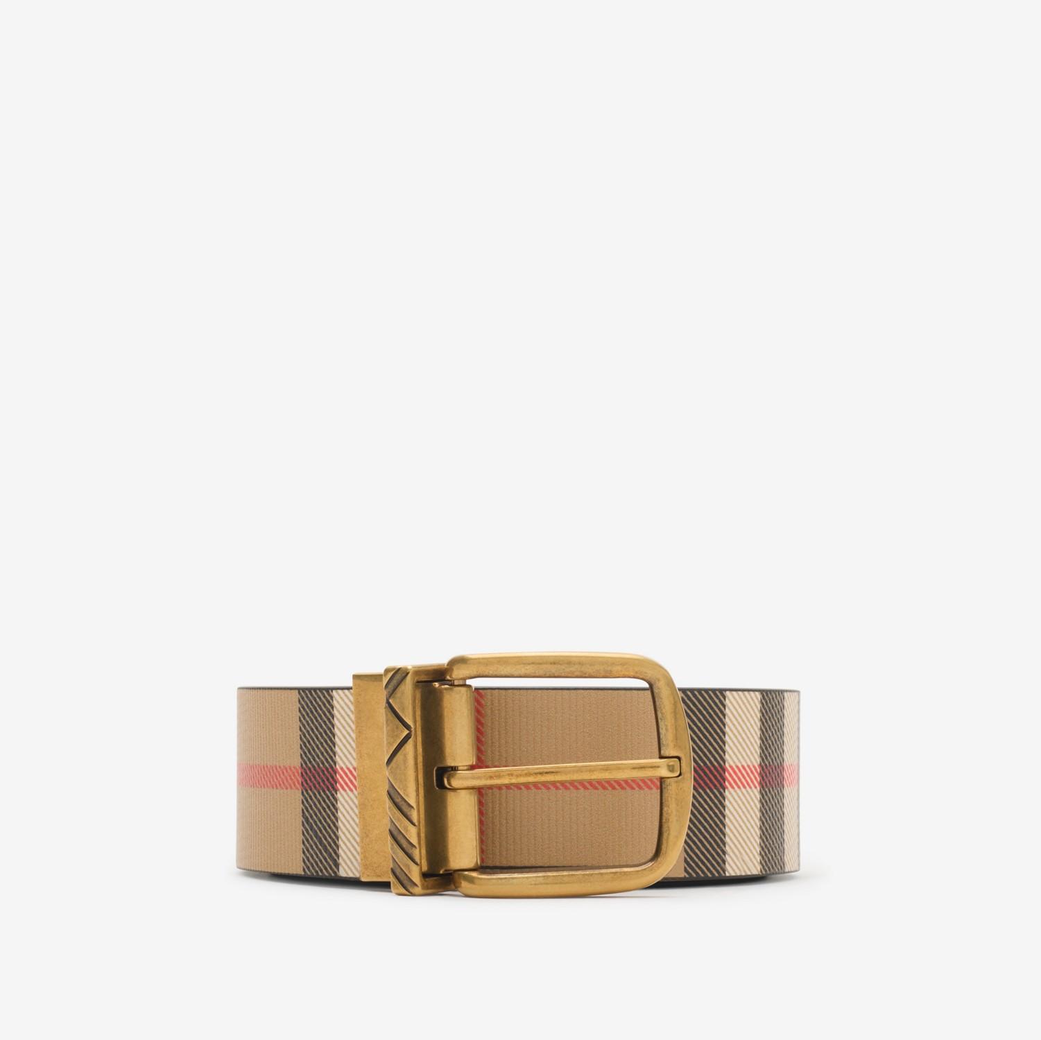 Reversible Check Pin Belt by BURBERRY