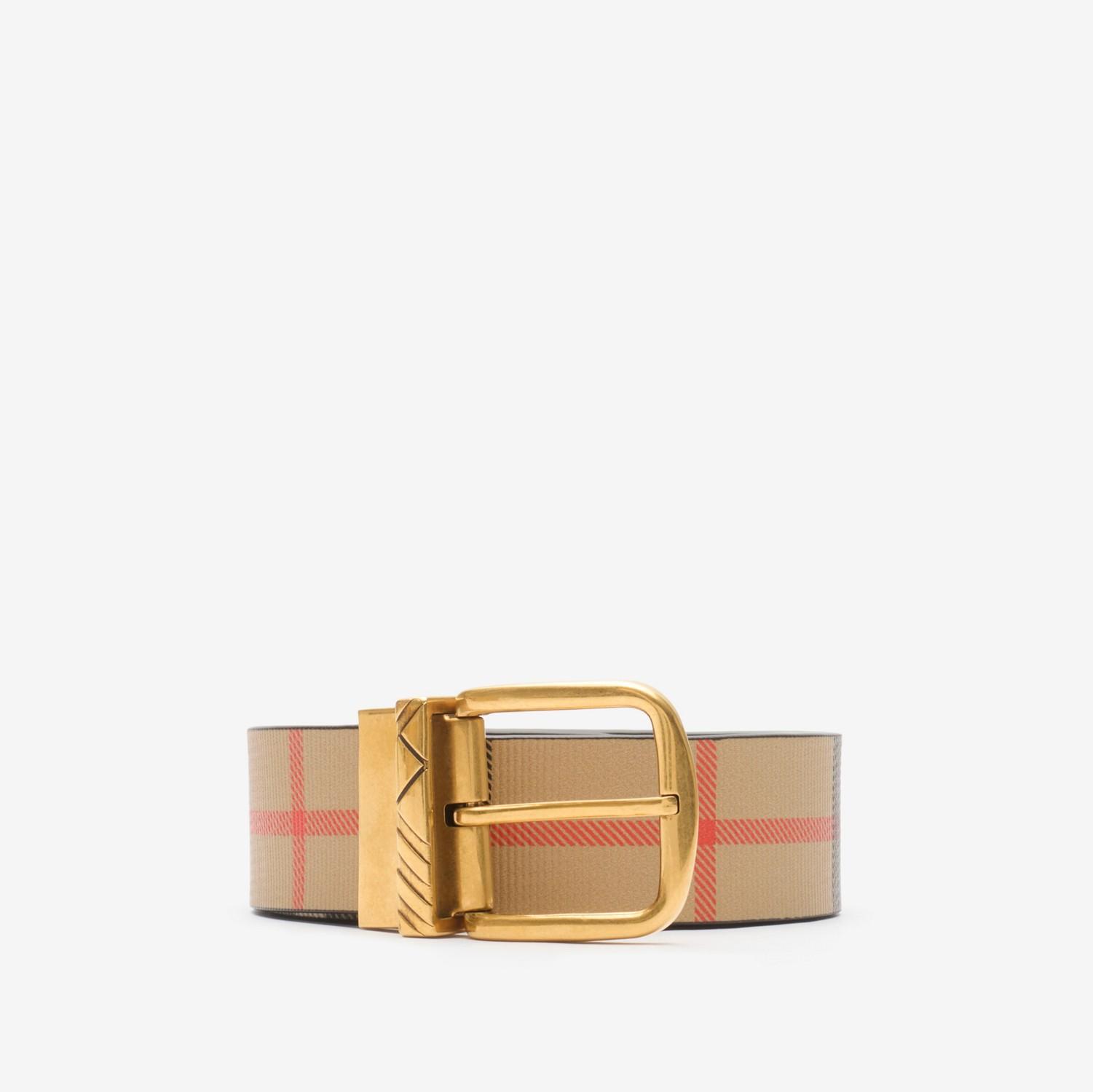 Reversible Check Pin Belt​ by BURBERRY