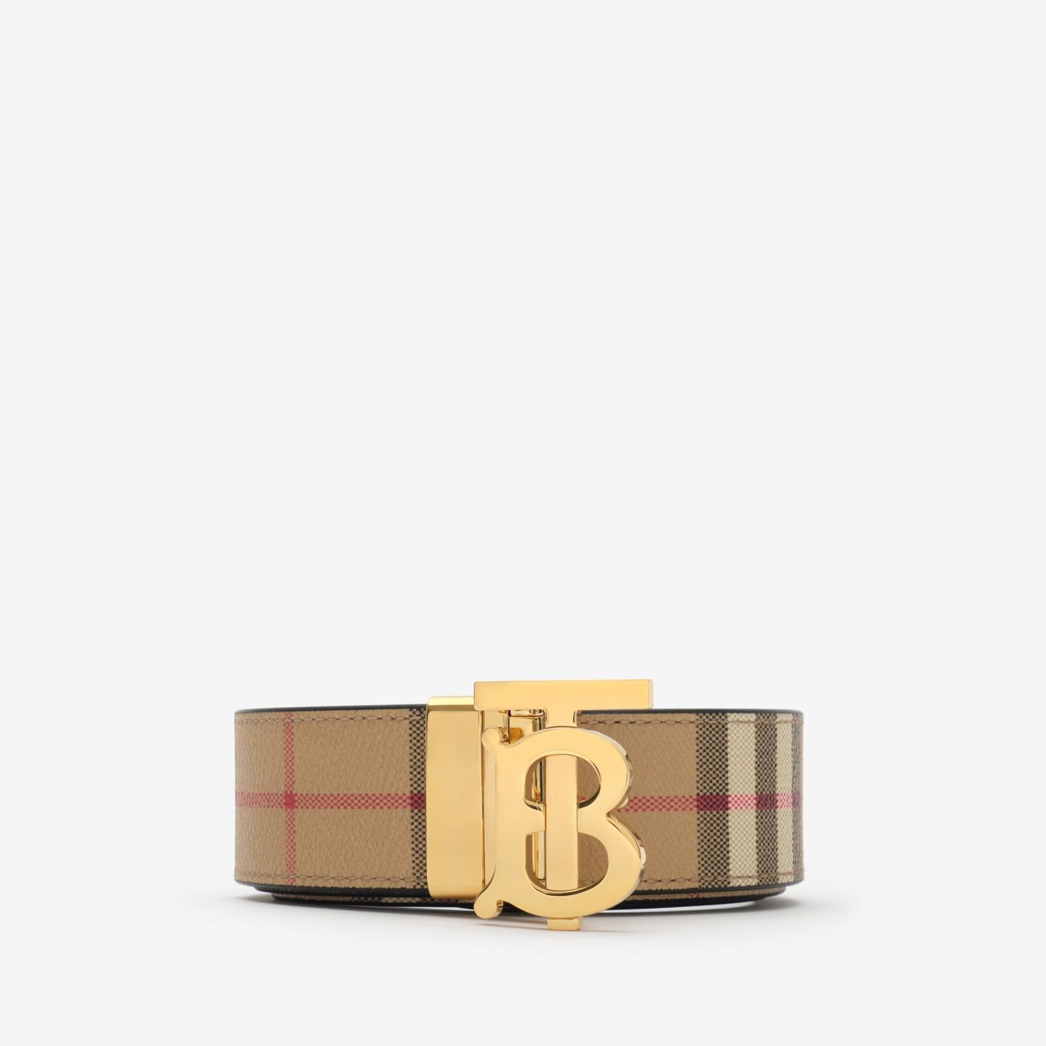 Reversible Check TB Belt by BURBERRY