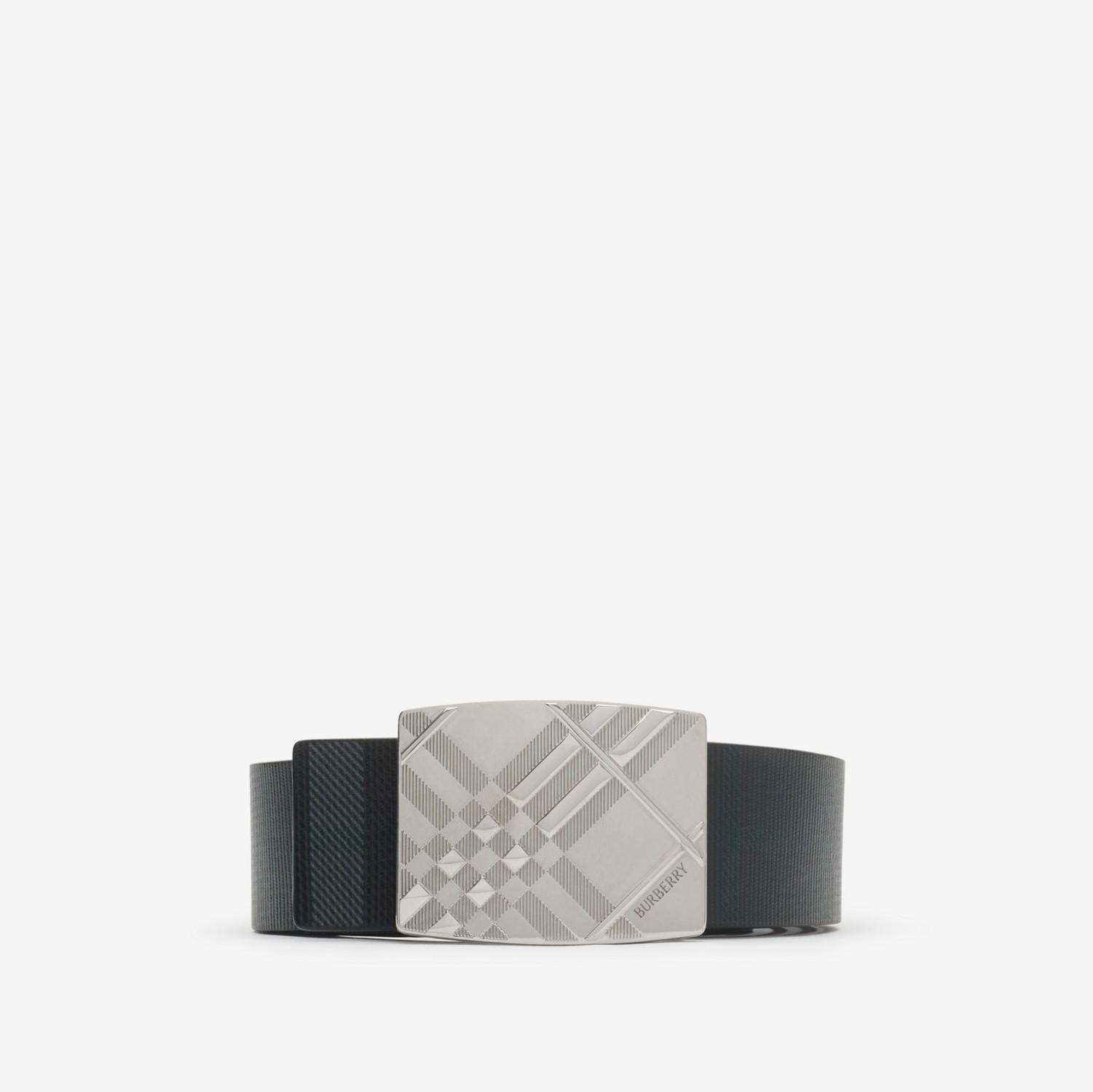 Reversible Engraved Check Belt by BURBERRY