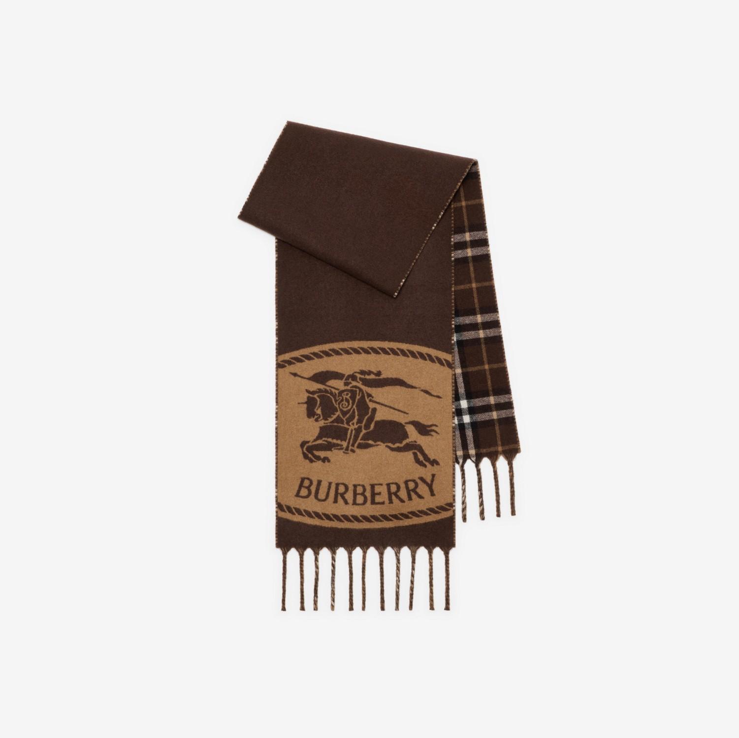Reversible Knight Stamp Scarf by BURBERRY