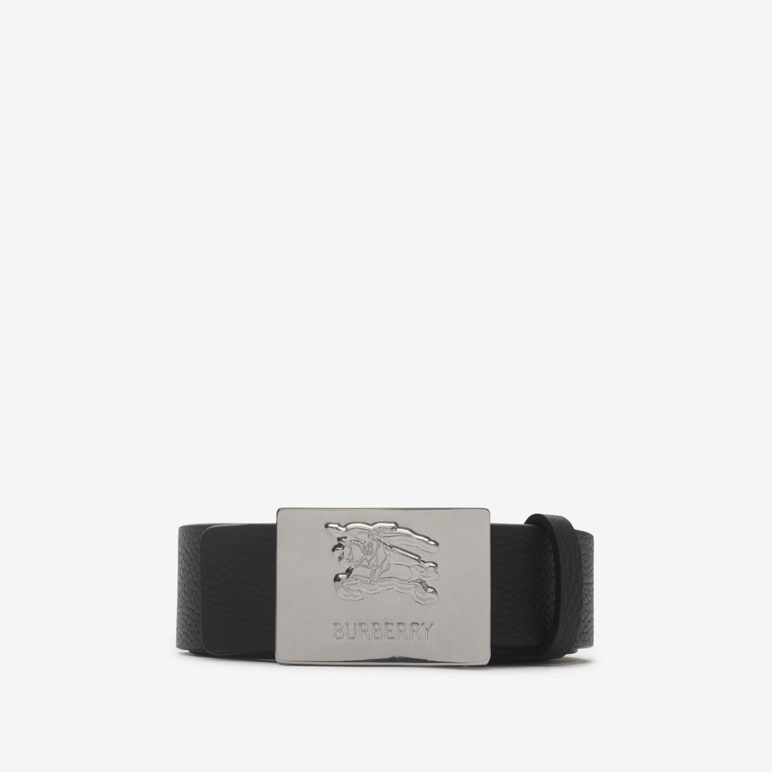 Reversible Leather Square Knight Stamp Belt by BURBERRY