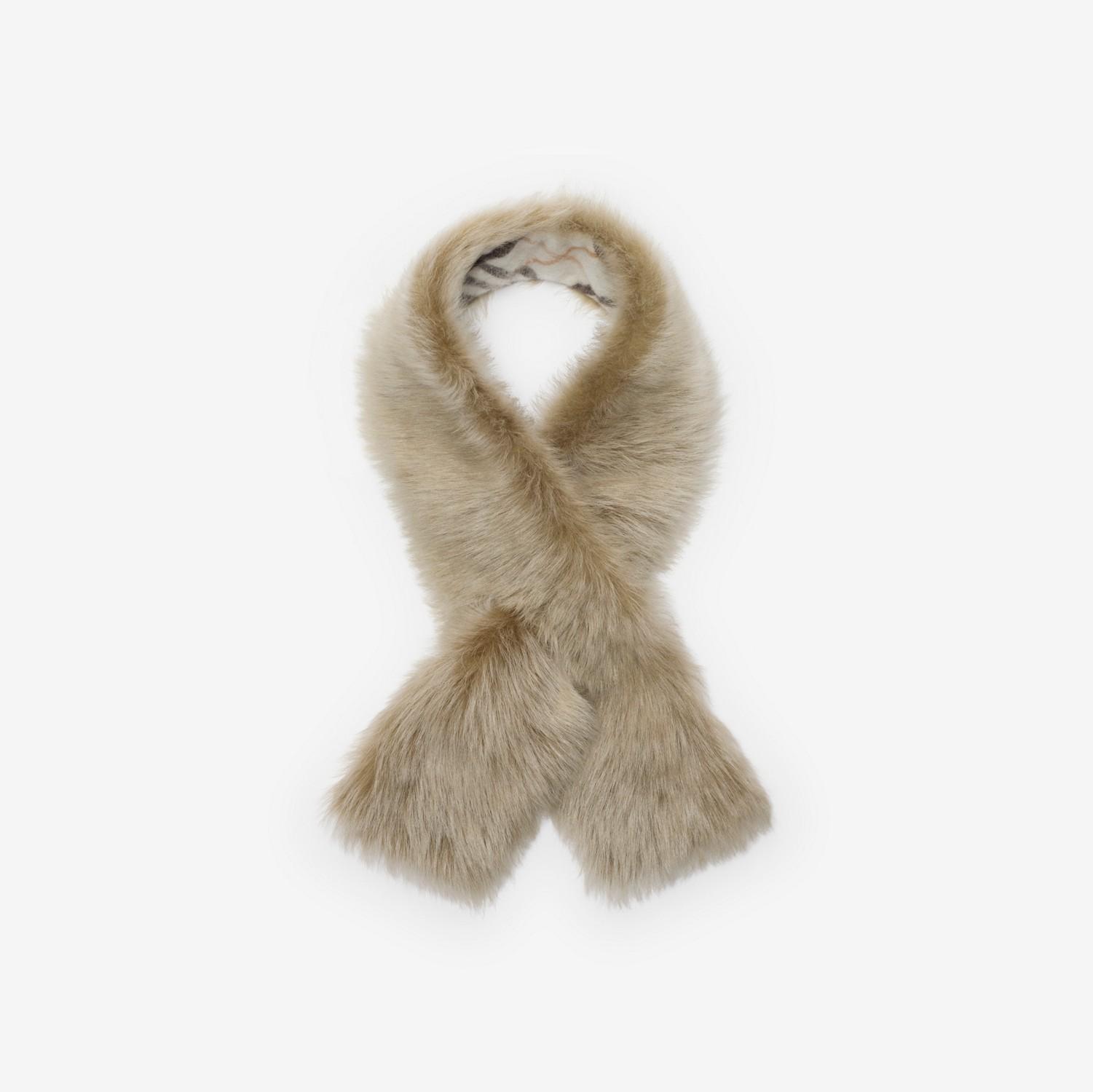 Reversible Shearling Scarf by BURBERRY