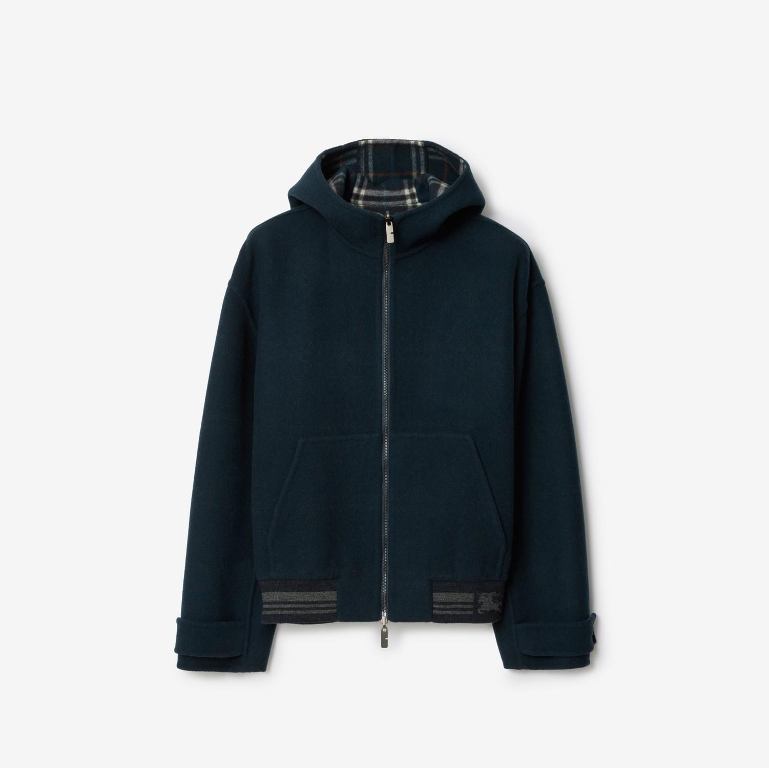 Reversible Wool Hooded Jacket by BURBERRY