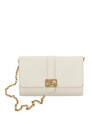 Rider Chain Strap Leather Wallet by BURBERRY