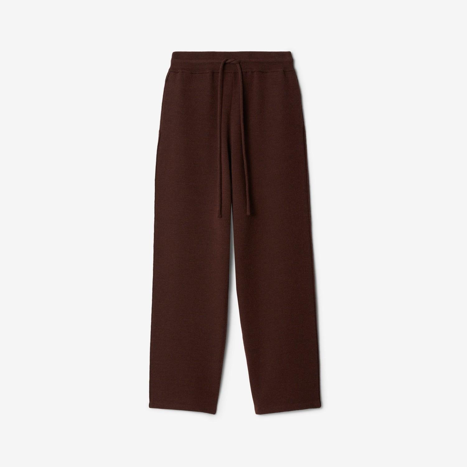 Rose Wool Blend Track Pants by BURBERRY