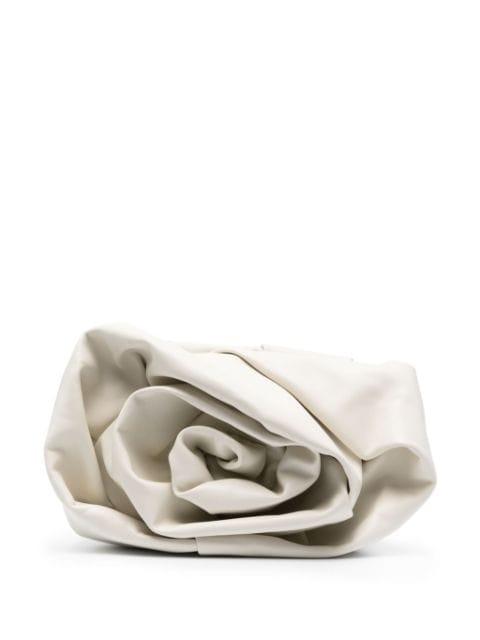 Rose leather clutch bag by BURBERRY
