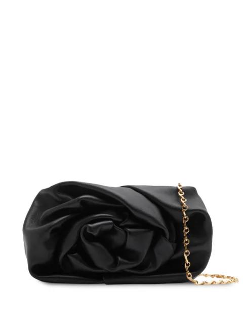 Rose leather clutch bag by BURBERRY