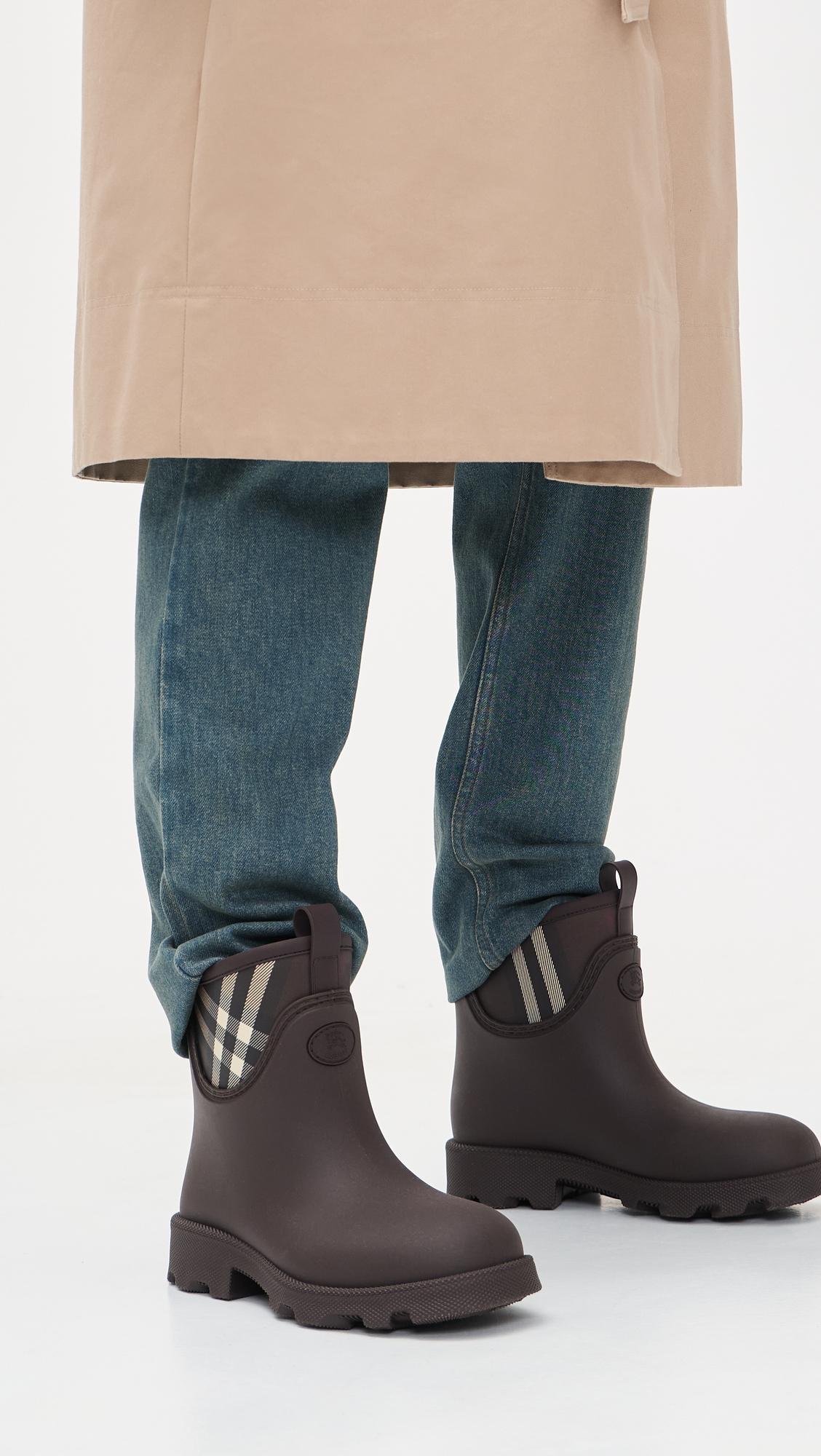 Rubber Marsh Stamp Low Boots by BURBERRY