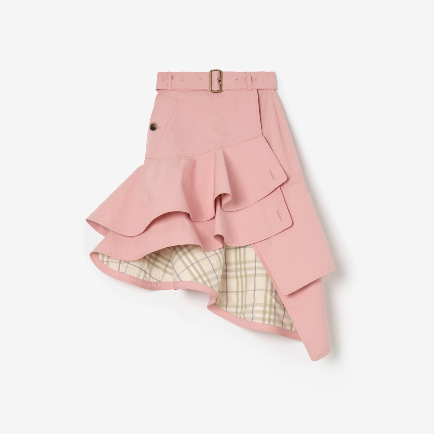 Ruffled Gabardine Trench Skirt by BURBERRY