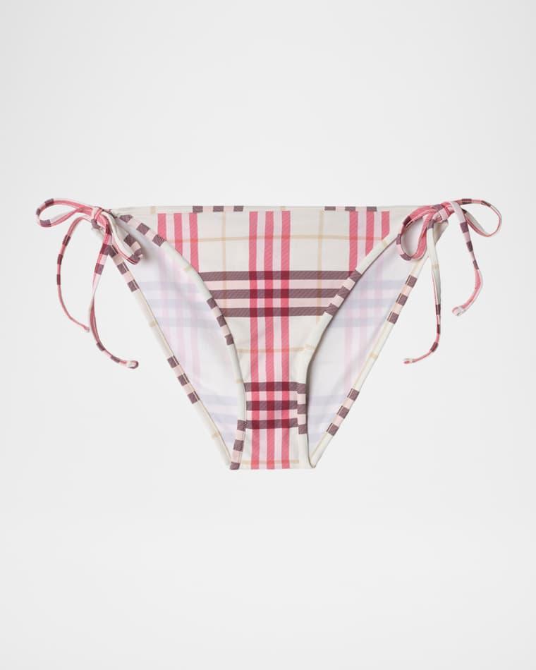 Sadie Check Bikini Bottoms by BURBERRY