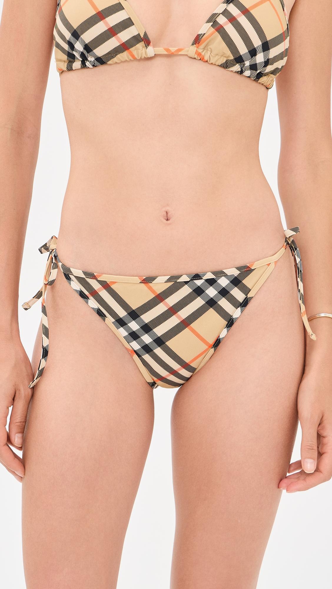 Sadie Checkered Bikini Bottoms by BURBERRY