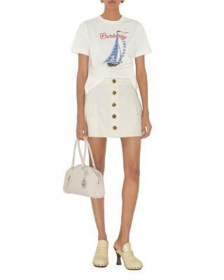 Sailboat Cotton T-shirt by BURBERRY