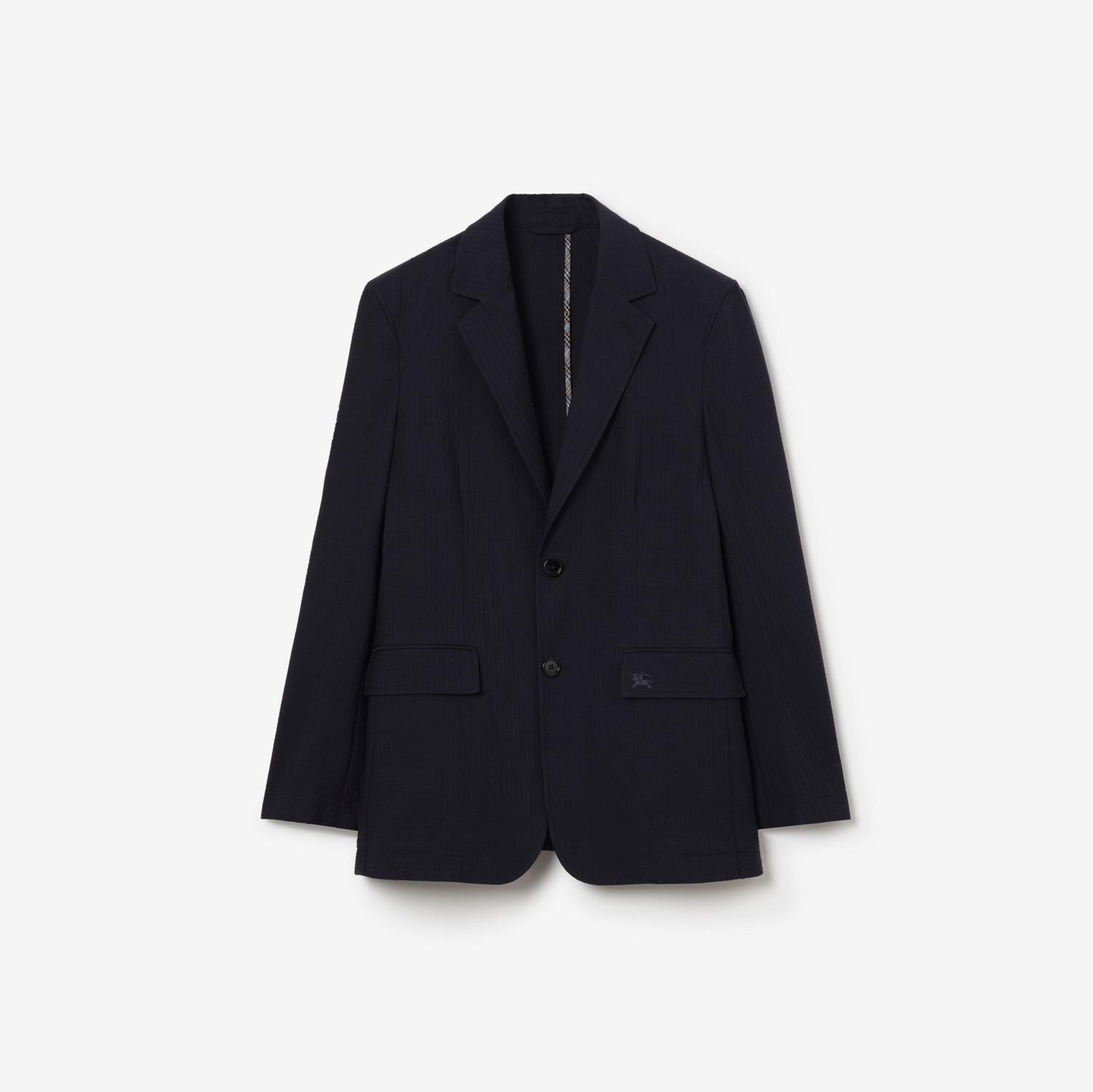 Seersucker Cotton Linen Tailored Jacket by BURBERRY