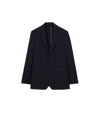 Seersucker Cotton Linen Tailored Jacket by BURBERRY