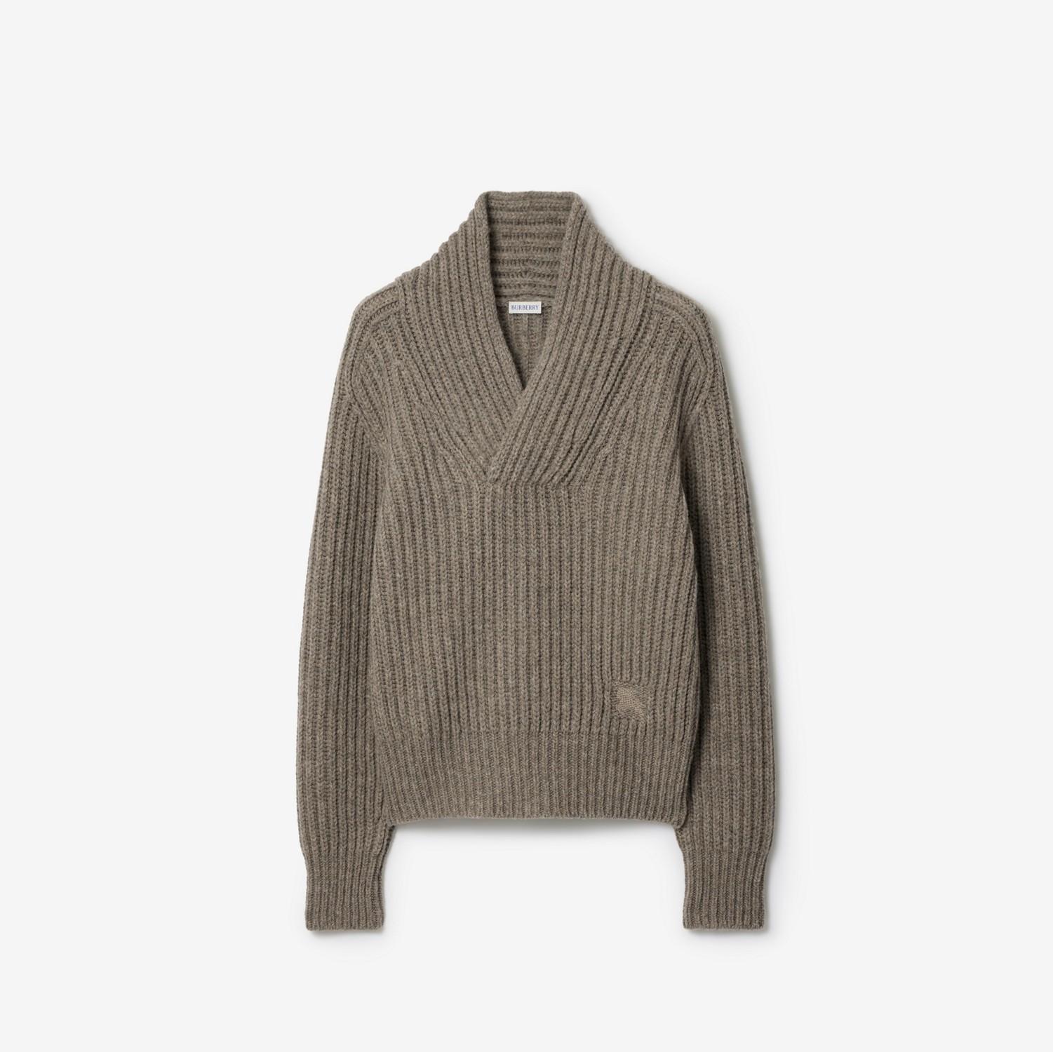 Shawl Collar Wool Sweater by BURBERRY