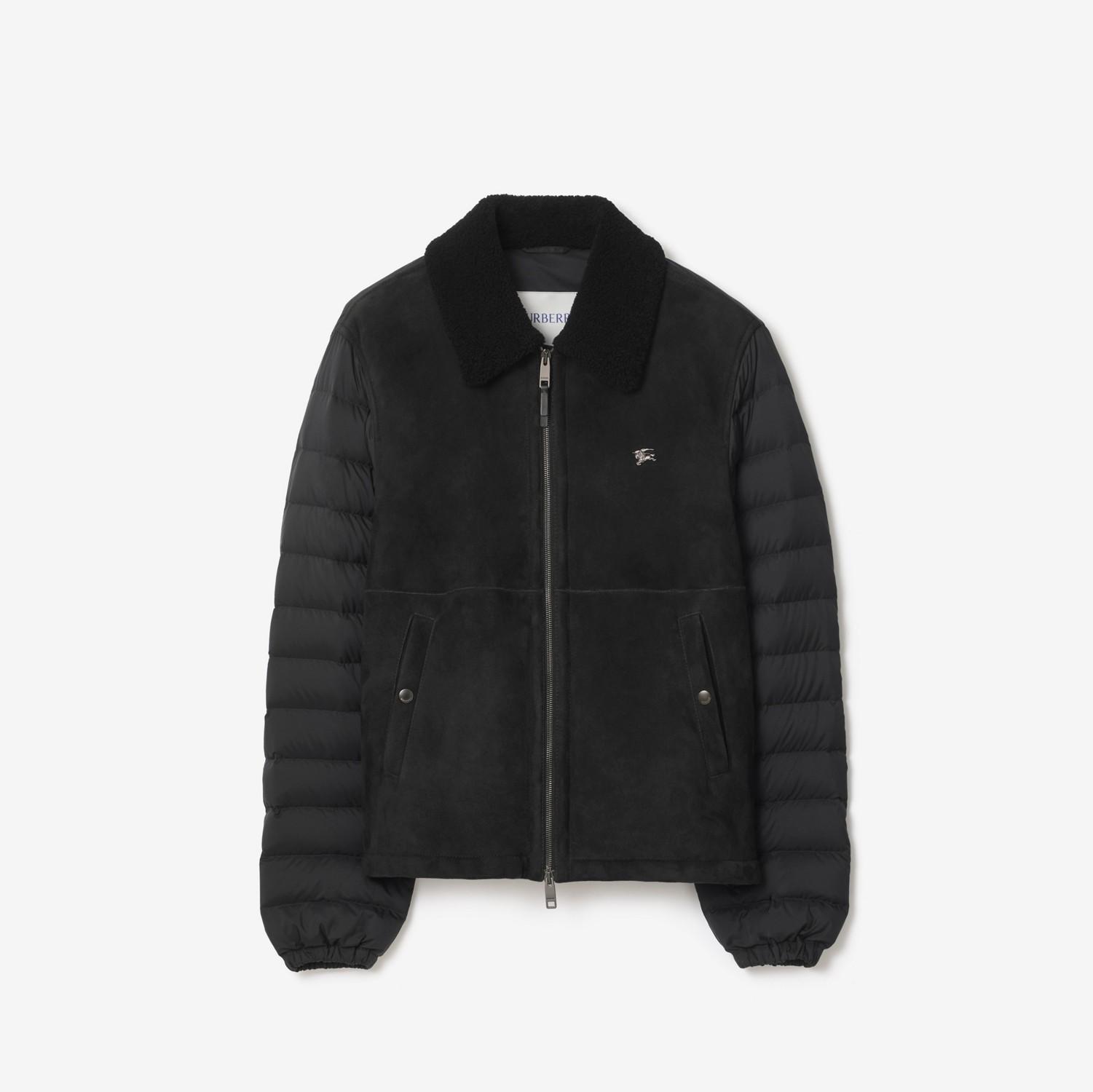 Shearling Nylon Puffer Jacket by BURBERRY