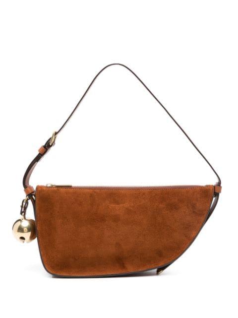 Shield Sling suede shoulder bag by BURBERRY